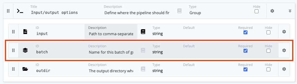 Adding the batch parameter