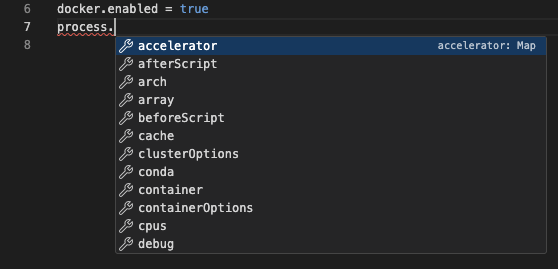Auto-complétion de configuration