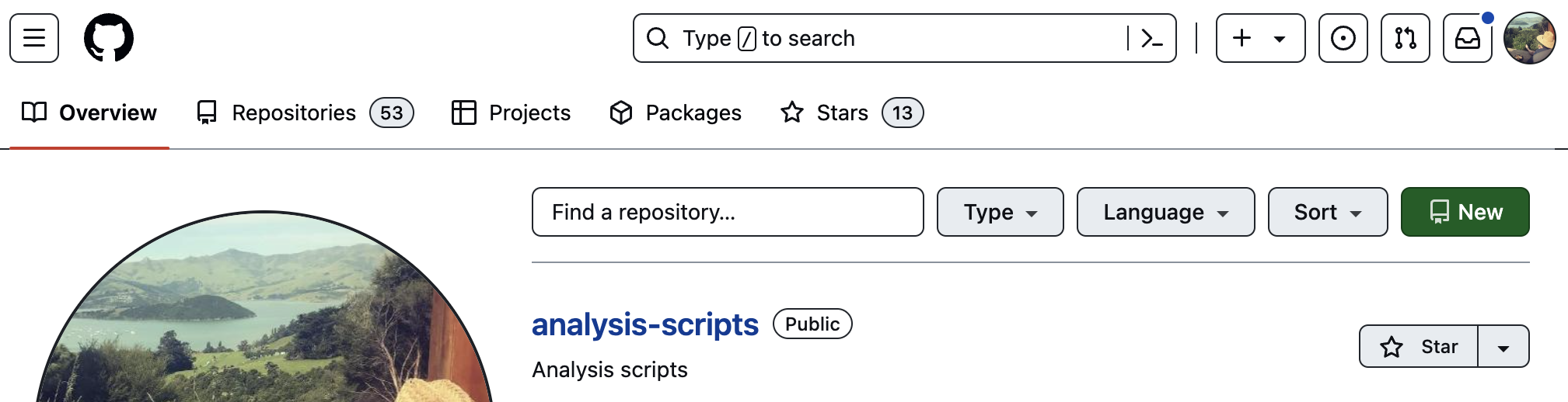 GitHub new repo